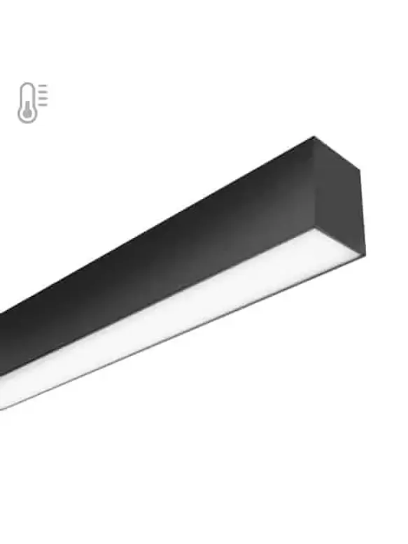 Colgante Lineal LED 20w Luz Neutra 4000K Negro 60cm 3