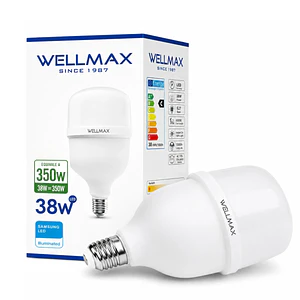 Ampolleta LED Hammer EcoLite T115 Wellmax 38W 3600Lm Luz Fría 6500K E27 SEC