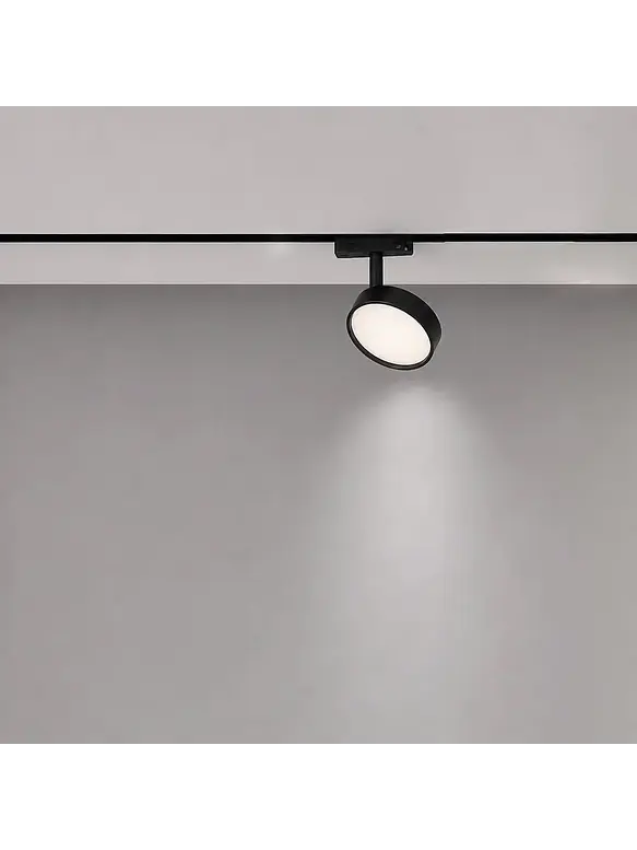 Foco Magnético Track Light Redondo 7W Luz Neutra 4000K 48V 3