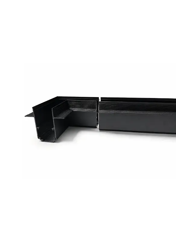 Unión L para Riel Magnético Track Light Embutido 48V 8x8cm 3
