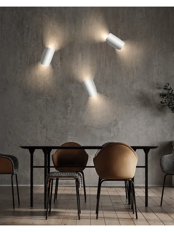 Aplique de Pared LED ROBLAN ZAS 8W Dimeable TRIAC Luz Cálida 3000K Negro 4