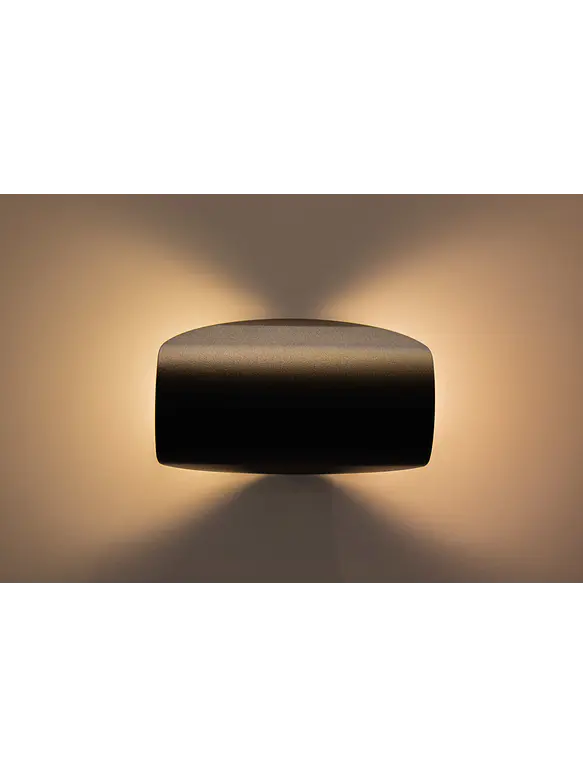 Aplique de Pared LED ROBLAN ZAS 8W Dimeable TRIAC Luz Cálida 3000K Negro 2