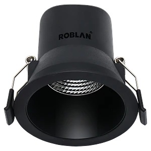 Downlight LED ROBLAN ALL IN DIM 6W Dimeable TRIAC Luz Neutra 4000K Negro IP44