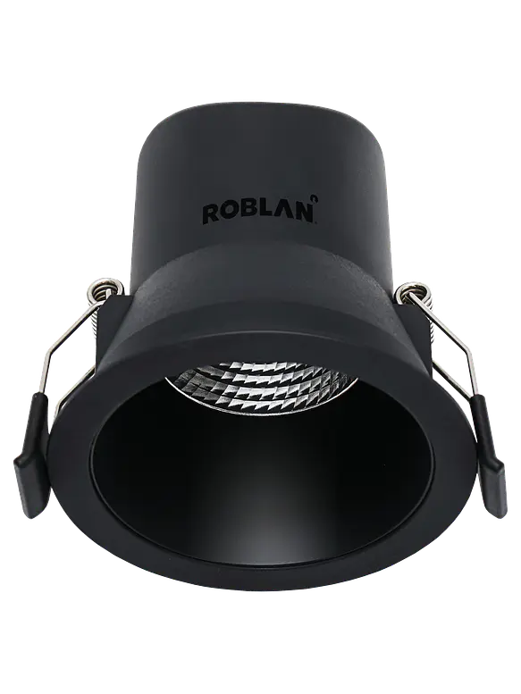 Downlight LED ROBLAN ALL IN DIM 6W Dimeable TRIAC Luz Neutra 4000K Negro IP44 1