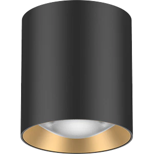 Luminaria de Techo LED ROBLAN MUXIA 8W CCT 3 Tonos Dimeable TRIAC Negro