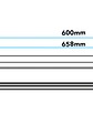 Luminaria Lineal Estanca LED ROBLAN JX7R 18W 3CCT Luz Cálida Neutra y Fría IP66 IK10 65CM - Miniatura 2