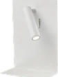 Aplique LED de Lectura ROBLAN FIXION 8W 870Lm Luz Cálida 3000K Blanco con USB-A + USB-C y Estante - Miniatura 1