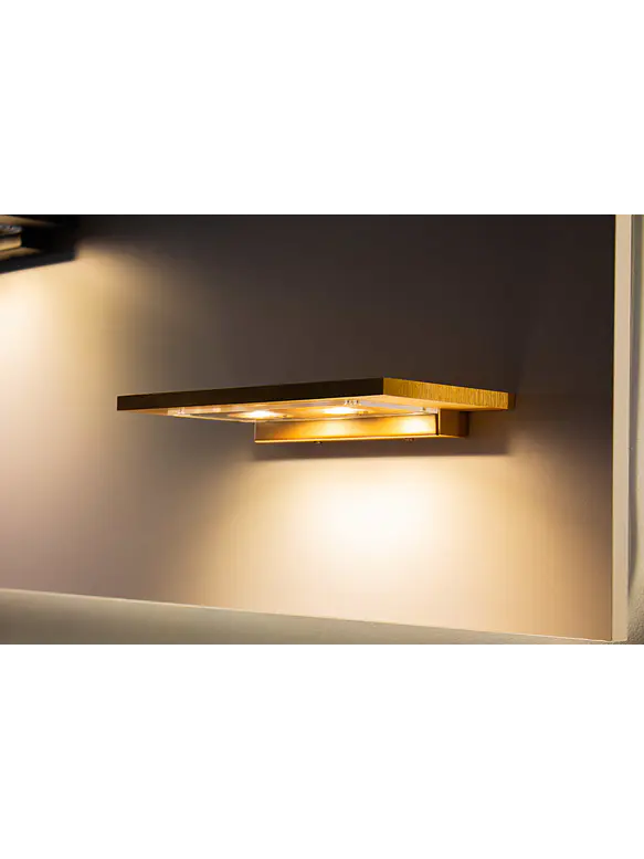 Aplique LED de Luz Indirecta ROBLAN VILANOVA 20W 2010Lm Luz Cálida 3000K Oro Envejecido 3