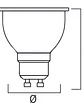 Foco Triple de Techo ROBLAN LAIN Negro + 3 Ampolletas LED GU10 Luz Cálida 3000K Incluidas - Miniatura 4