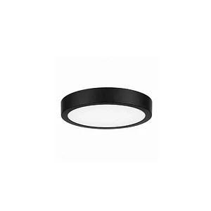 Plafón LED Sobrepuesto Redondo 12W Luz Fría 6000K Negro