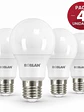 PACK 4 Ampolletas LED E27 ROBLAN 5W 470Lm Luz Neutra 4000K SEC - Miniatura 1
