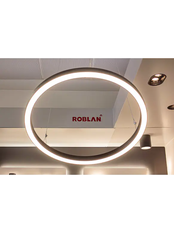 Luminaria Circular LED ROBLAN C VSET 60W Ø180cm 3CCT 3000K/4000K/5700K Negro 3