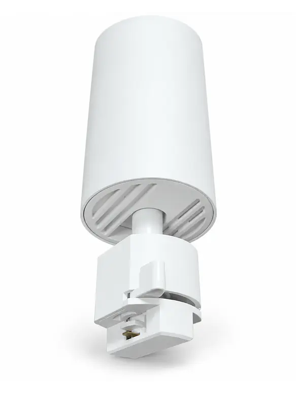 PACK Riel Monofásico Blanco 1 Metro + 3 Focos + 3 Ampolletas GU10 8W Luz Cálida 3000K 6