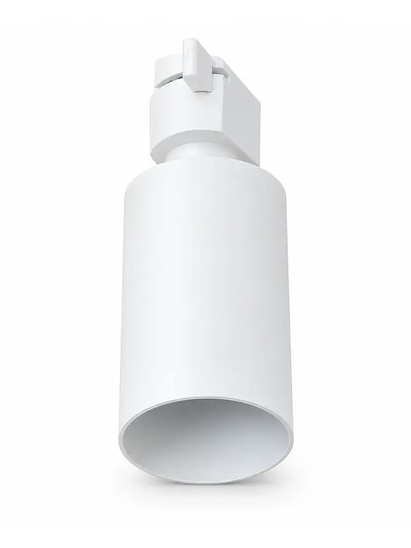 PACK Riel Monofásico Blanco 1 Metro + 3 Focos + 3 Ampolletas GU10 8W Luz Cálida 3000K 7