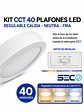 PACK 40 Plafones LED Sobrepuestos 12W 3CCT 3000K 4000K 6500K Blanco SEC - Miniatura 1
