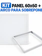 PACK Panel LED 60x60 40W CCT 3000K 4000K 6500K + Marco Blanco Sobrepuesto – LIQUIDACIÓN - Miniatura 1