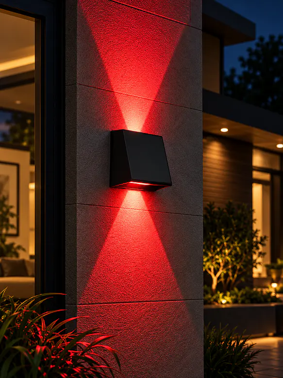 PACK 2 Apliques Solares LED Bifocales 12 Colores RGB IP65 5