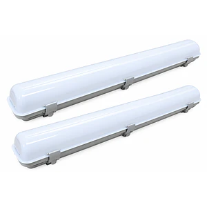 PACK 2 Equipos Estancos LED 40W 120cm 3600Lm Luz Fría 6000K IP65