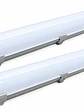 PACK 2 Equipos Estancos LED 40W 120cm 3600Lm Luz Fría 6000K IP65 - Miniatura 1