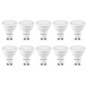 PACK 10 Ampolletas LED GU10 6W Luz Cálida 3000K SEC