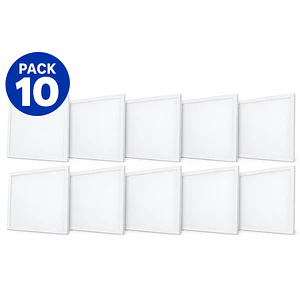 PACK 10 Paneles LED Backlight Embutidos 40W 60x60 4800Lm Luz Neutra 4000K Flicker Free