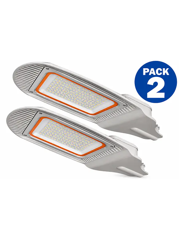 PACK 2 Luminarias Públicas LED OUTLUX 50W 5000Lm Luz Fría 5000K IP65 1