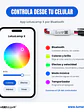 PACK Cinta LED RGB Digital 5050 5m 12V Bluetooth + Fuente - Miniatura 5