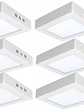 PACK 6 Plafones LED Sobrepuestos Cuadrados 12W 960Lm Luz Cálida 3000K IP20 - Miniatura 1