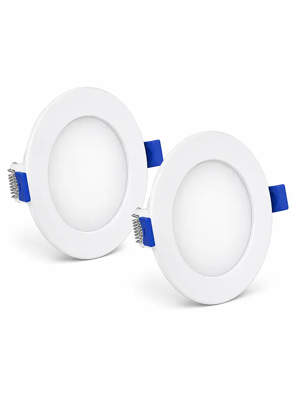 PACK 2 Paneles LED 18W Emergencia 1800Lm Luz Fría Embutidos 1