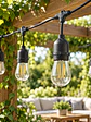 Guirnalda LED Exterior 15 Metros + 16 Ampolletas Filamento 2W Luz Cálida 3000K IP65 - Miniatura 5