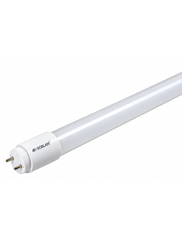 Tubo LED T8 ROBLAN KATRO 18W 1800Lm Luz Fría 6500K 120cm Doble Conexión 1