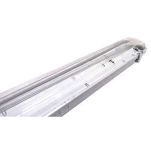 Equipo Estanco LED ROBLAN 2xT8 120cm IP65 IK07 Sin Tubos Incluidos
