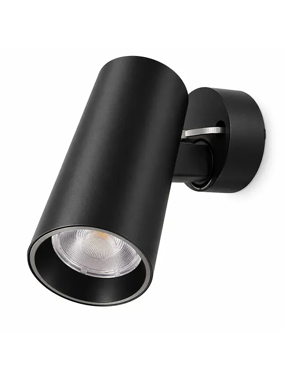 Foco LED Sobrepuesto Orientable WELLMAX Eagle Eye 20W 1600Lm Luz Cálida 3000K Negro IP20 SEC 3