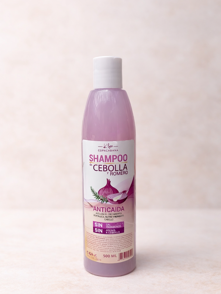 SHAMPOO DE CEBOLLA Y ROMERO ANTICAIDA 500ML 1