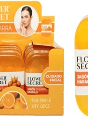 JABON EN BARRA NARANJA 100GR FLOWER SECRET