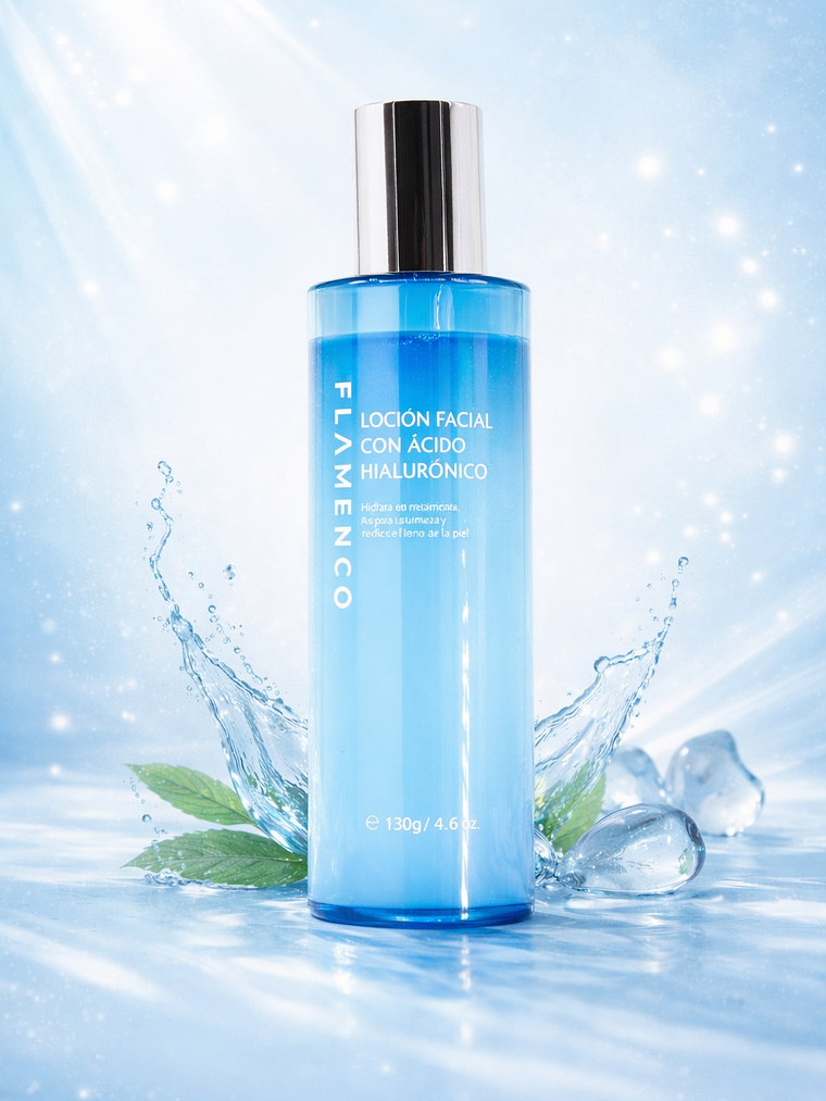 LOCION FACIAL CON ACIDO HIALURONICO 130G FLAMENCO 1