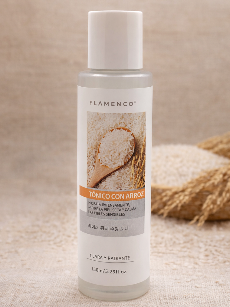 TONICO FACIAL CON ARROZ 150ML FLAMENCO 1