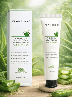 CREMA FACIAL ANTI-GRANITOS ALOE VERA 30G FLAMENCO