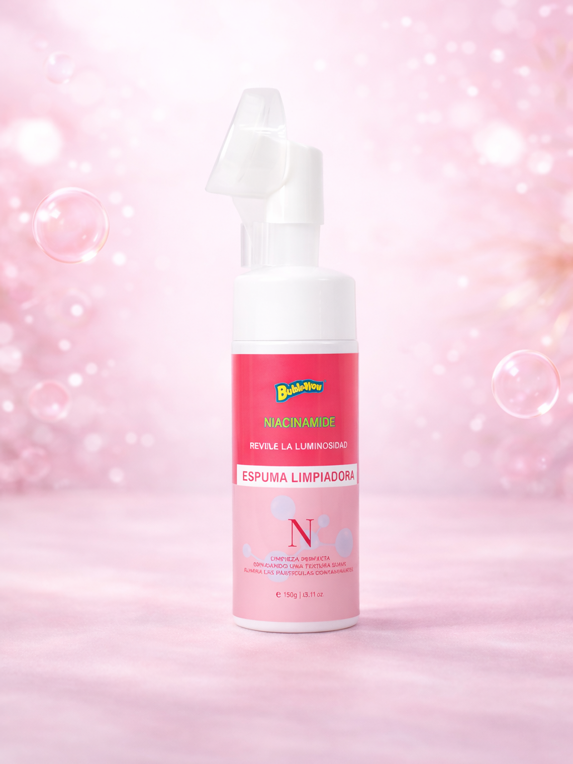 ESPUMA LIMPIADORA FACIAL NIACINAMIDE 150G BUBBALUU 1