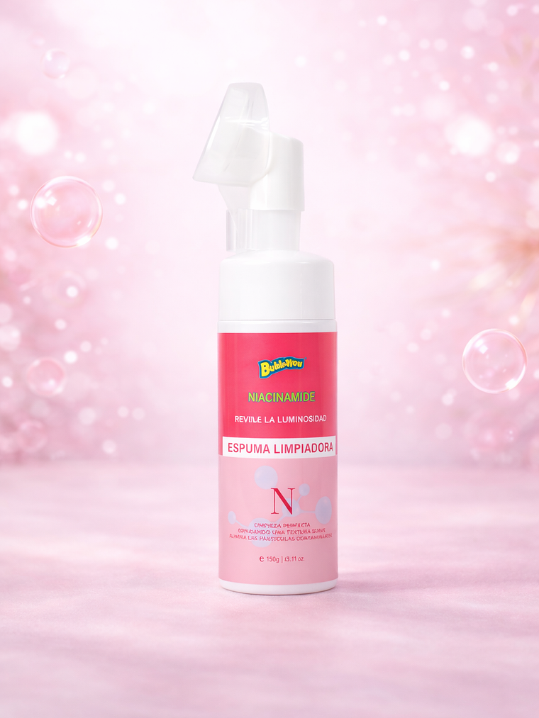 ESPUMA LIMPIADORA FACIAL NIACINAMIDE 150G BUBBALUU 1