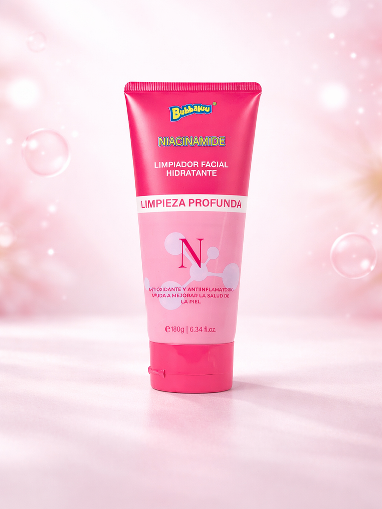 LIMPIADOR FACIAL HIDRATANTE NIACINAMIDE 180G BUBBALUU 1