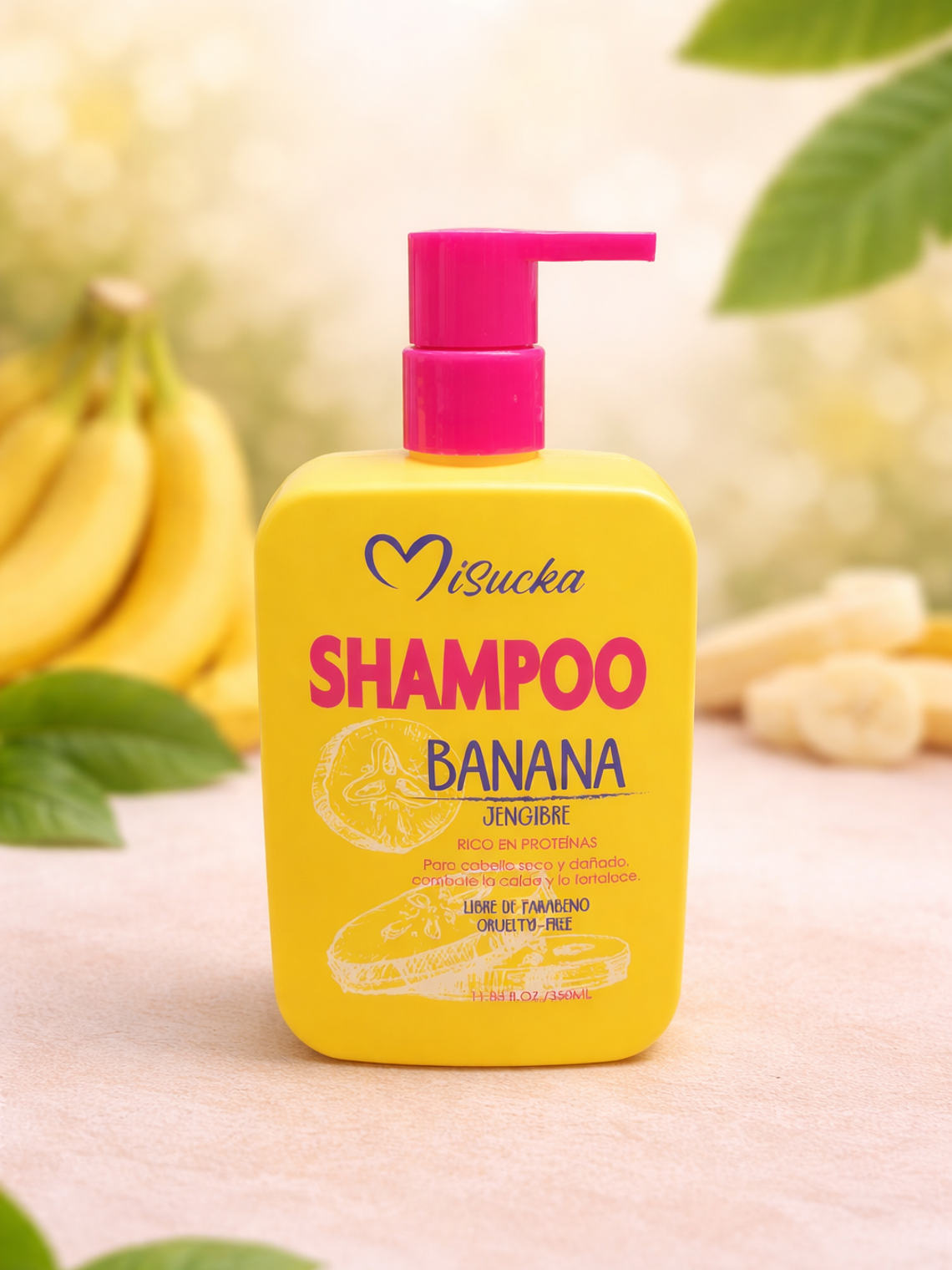 SHAMPOO ANTICAIDA BANANA - JENGIBRE 350ML MISUCKA 1