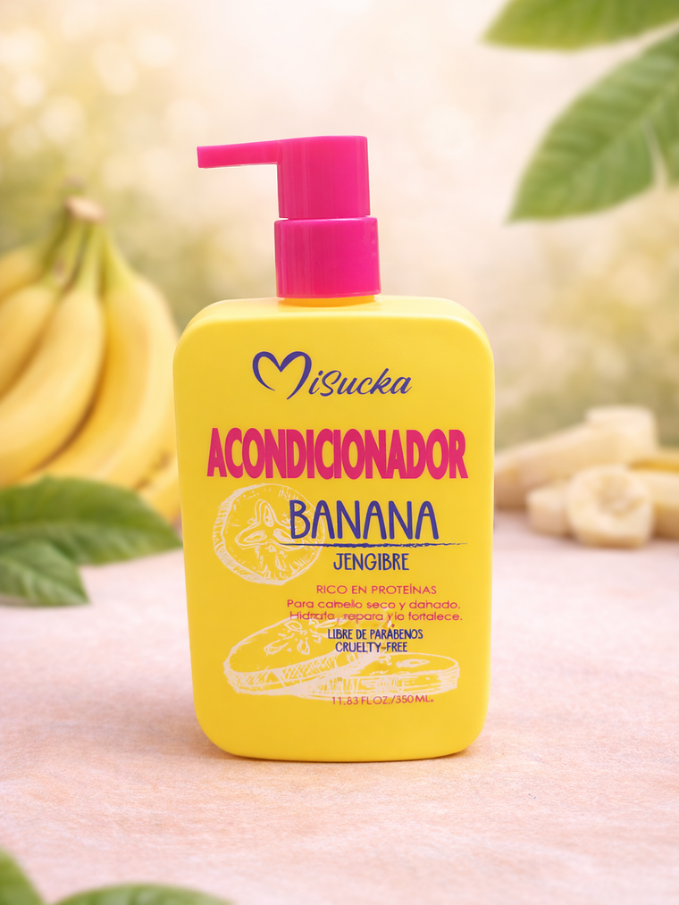 ACONDICIONADOR ANTICAIDA BANANA - JENGIBRE 350ML MISUCKA 1