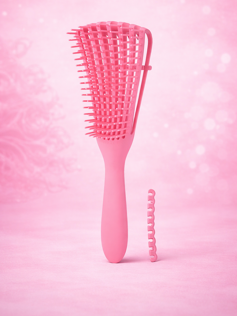 CEPILLO FLEXIBLE DESENREDANTE ROSA 1