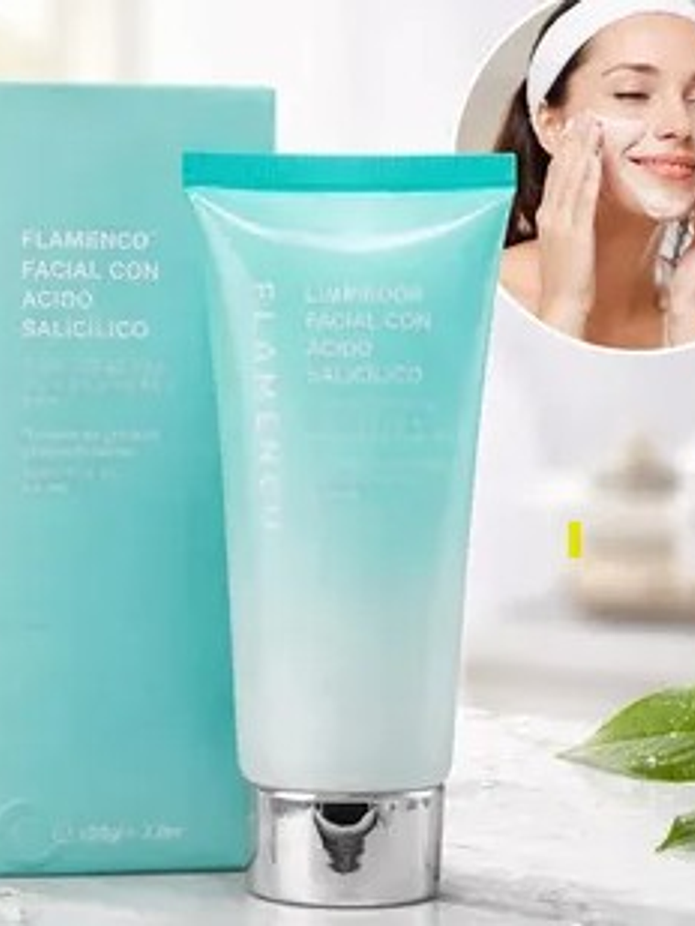 LIMPIADOR FACIAL CON ACIDO SALICILICO 120G FLAMENCO 1