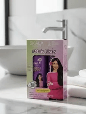 KIT SHAMPOO Y ACONDICIONADOR MAIS LISOS SKALA