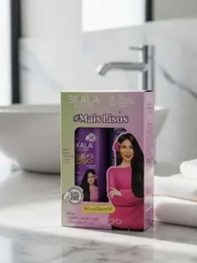 KIT SHAMPOO Y ACONDICIONADOR MAIS LISOS SKALA 1