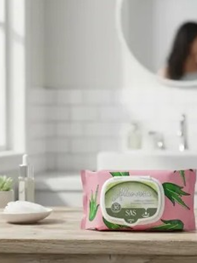 TOALLITAS DESMAQUILLANTES ALOE VERA 30UN SAS SAH006 1