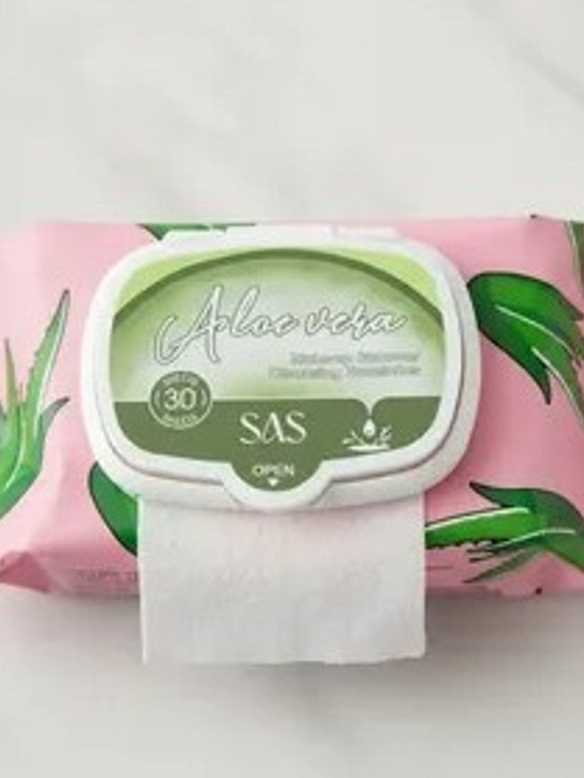 TOALLITAS DESMAQUILLANTES ALOE VERA 30UN SAS SAH006 3