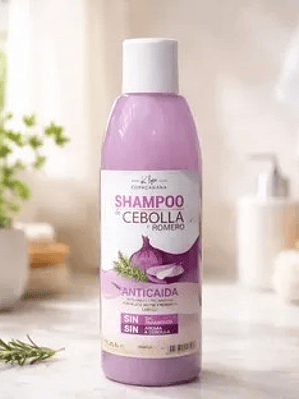 SHAMPOO DE CEBOLLA Y ROMERO ANTICAIDA 500ML
